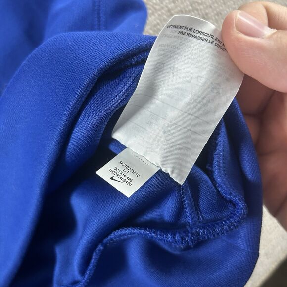 Nike Detroit Pistons Team Issued Blue Shooting Shirt Men’s LT Engineered Dri Fit - Picture 8 of 10